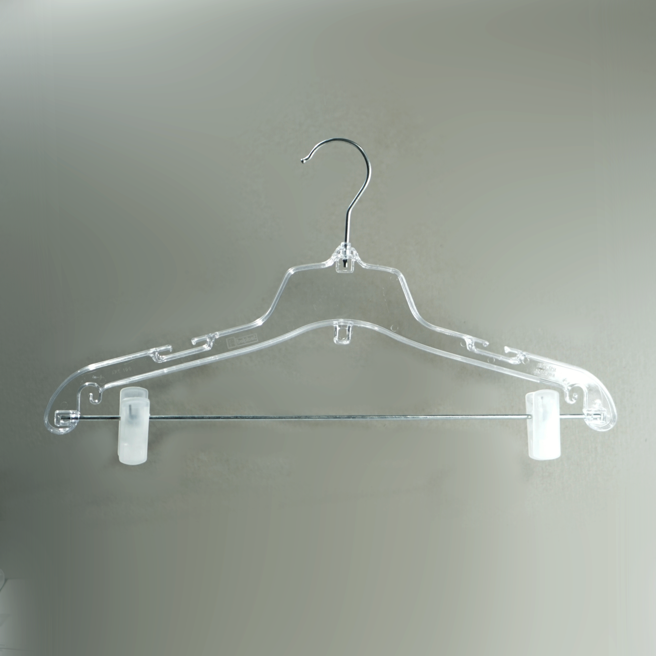 Percha de Acrílico con Broches Adulto