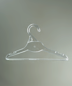 Percha plástico transparente Bebe